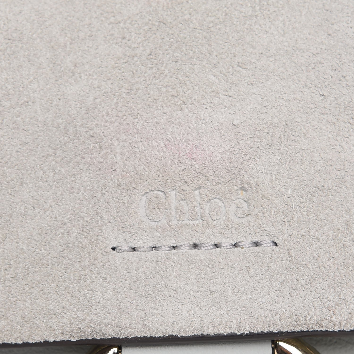 Chloe Suede Calfskin Mini Faye Bracelet Bag Airy Grey 8 of 9
