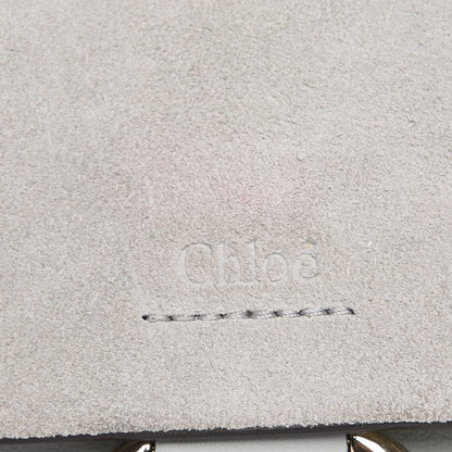 Chloe Suede Calfskin Mini Faye Bracelet Bag Airy Grey 8 of 9