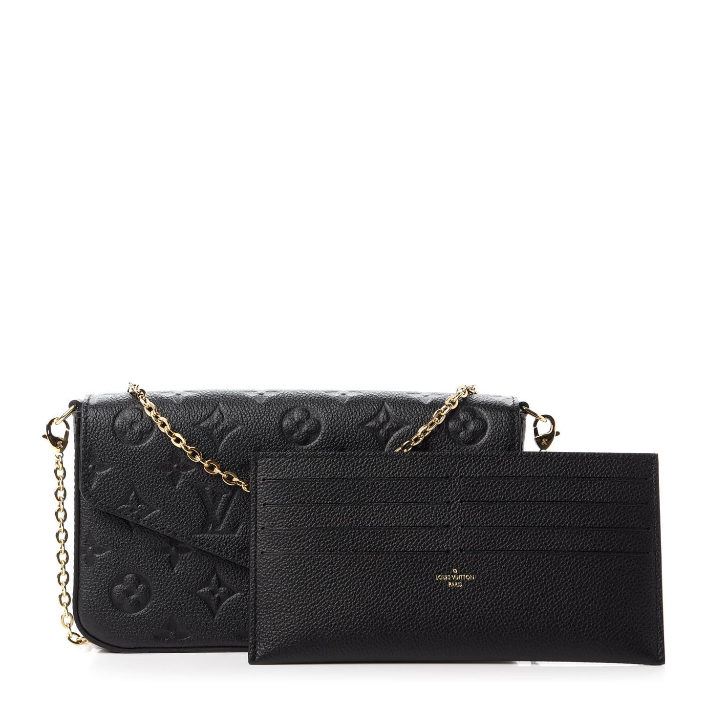 Empreinte Pochette Felicie Chain Wallet Black