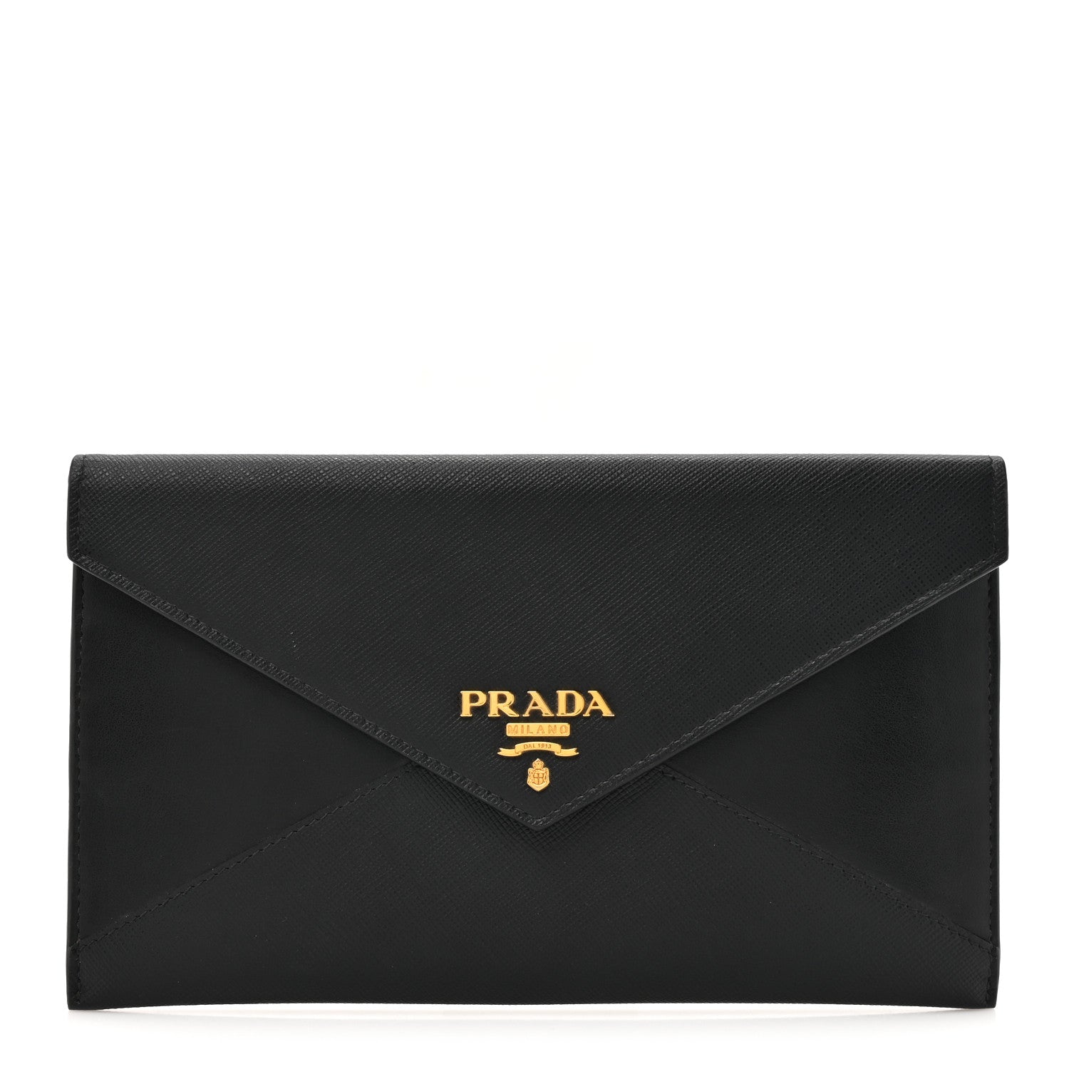Prada Vitello Move Envelope Wallet Black 1 of 8