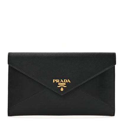 Prada Vitello Move Envelope Wallet Black 1 of 8