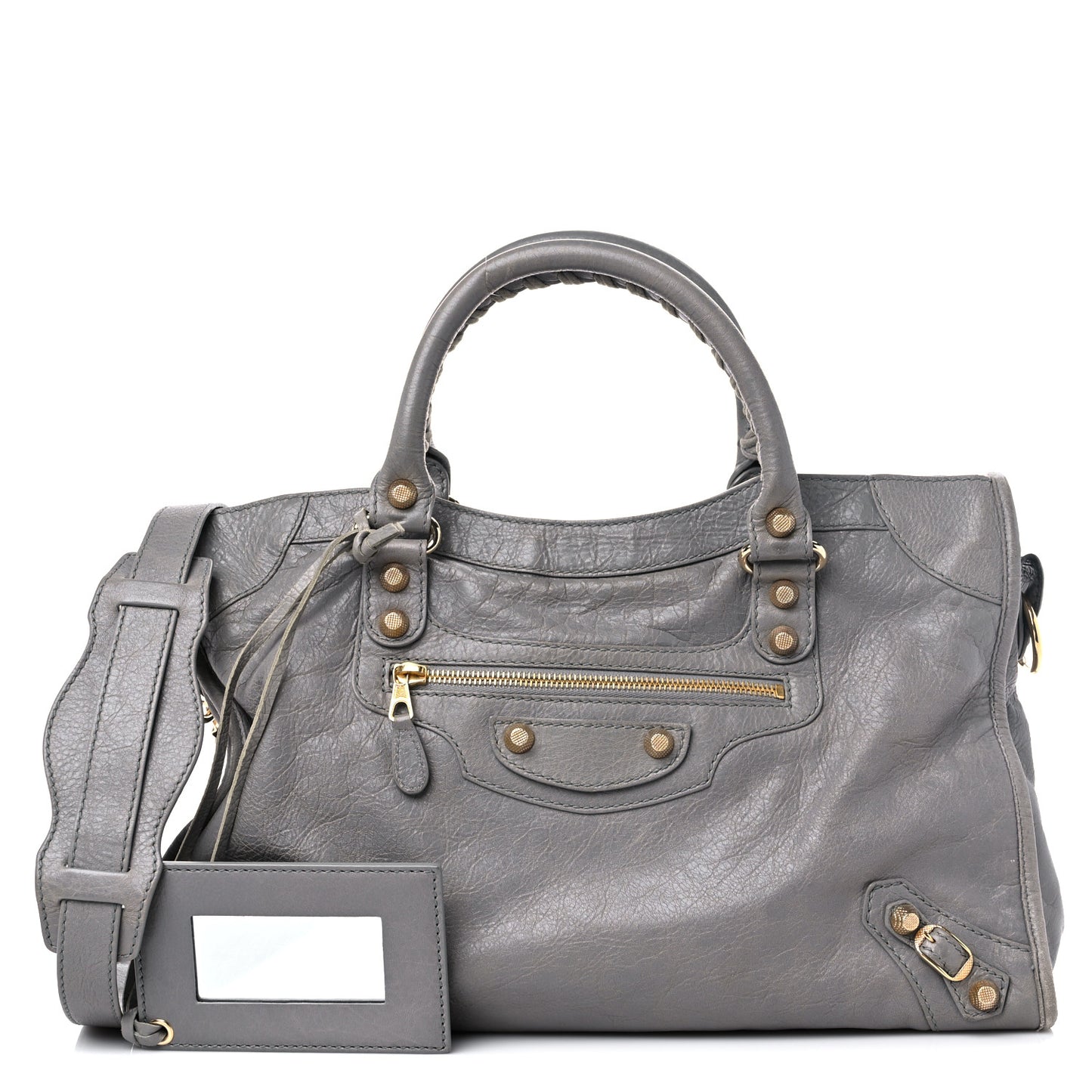 Agneau Giant 12 Gold Hardware City Gris Pyrite