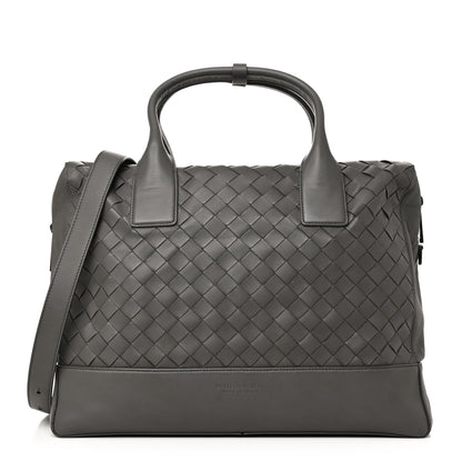 Bottega Veneta Nappa Intrecciato Briefcase Grey 1 of 9