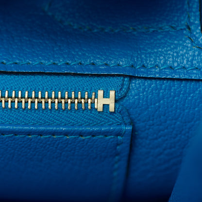Hermes Togo Birkin 30 Bleu Zanzibar 16 of 36