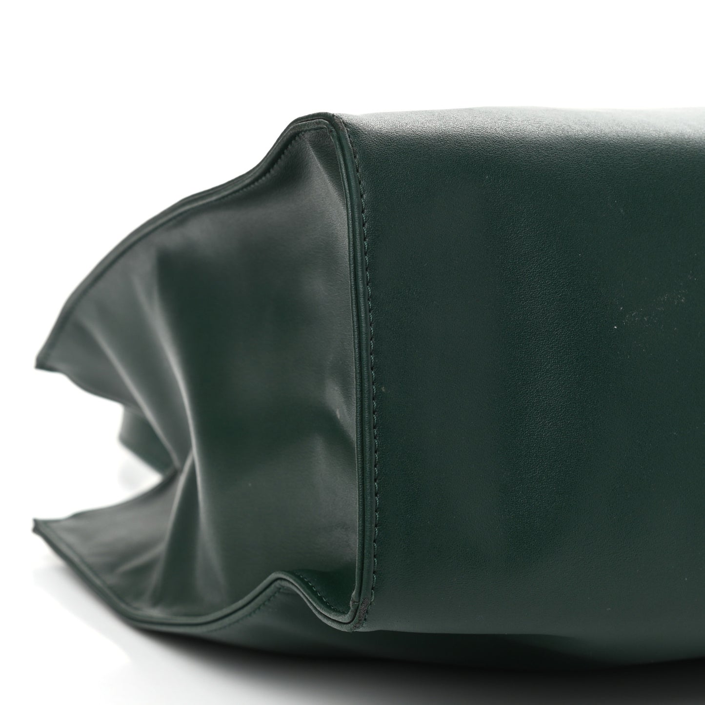 Vegan Leather Medium Shopping Bag Dark Olive