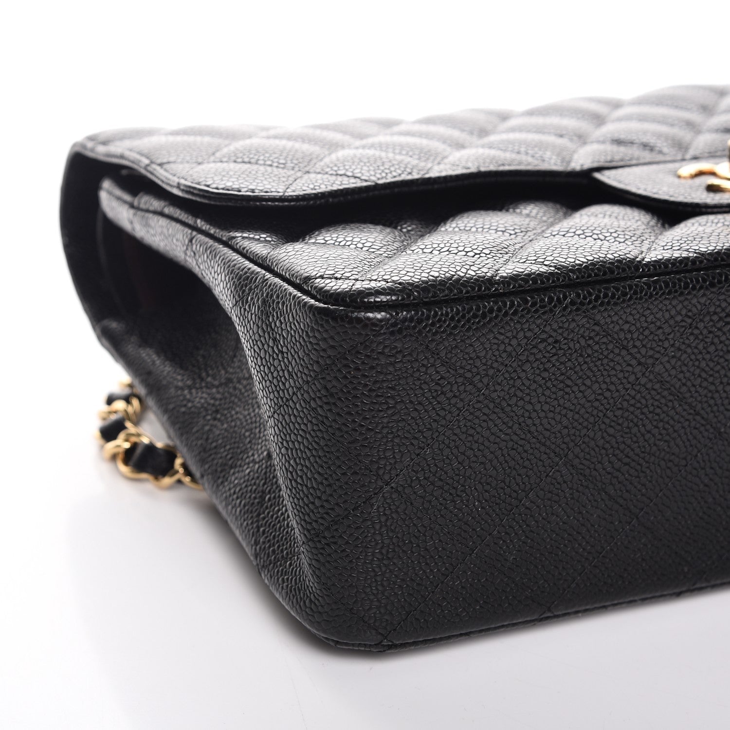 Chanel Caviar Quilted Jumbo Double Flap Black 8 of 10