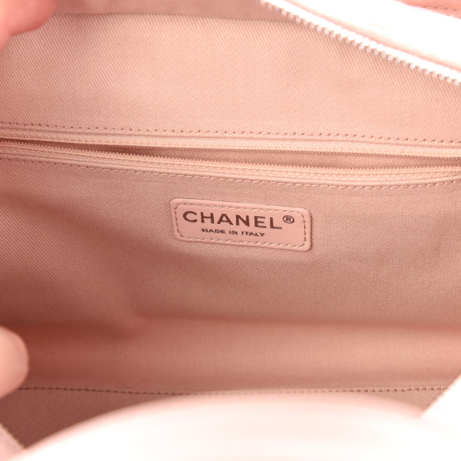 Chanel Canvas Deauville Small Bowling Bag Light Pink 9 of 11