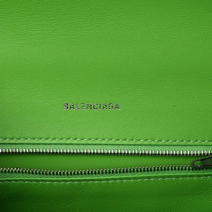 Balenciaga Grained Calfskin Small Hourglass Top Handle Bag Light Green 8 of 9