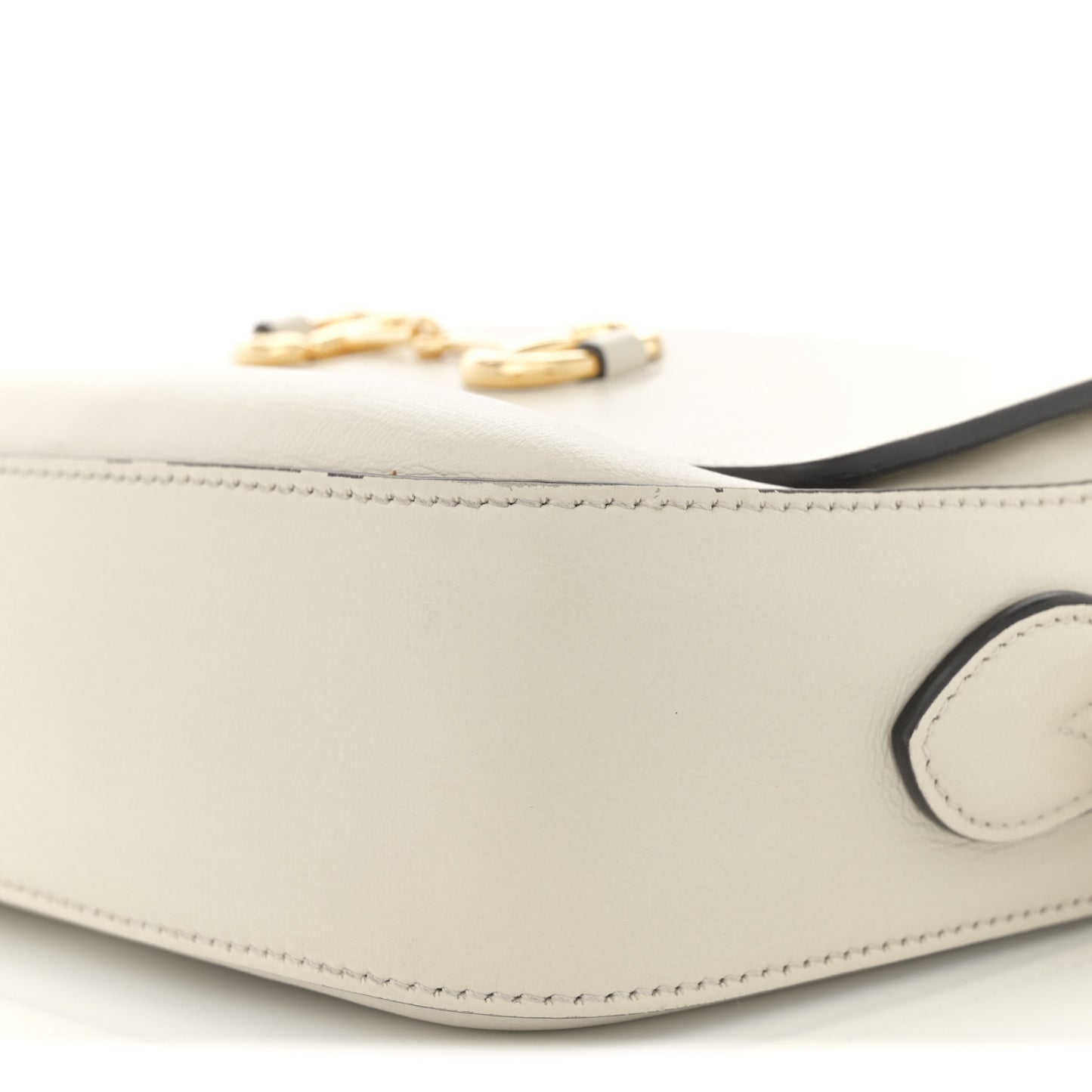 Azalea Calfskin Small Horsebit 1955 Shoulder Bag Mystic White