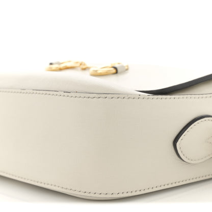 Gucci Azalea Calfskin Small Horsebit 1955 Shoulder Bag Mystic White 11 of 14