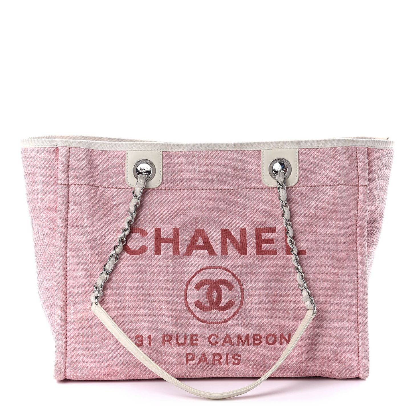 Canvas Small Deauville Tote Pink