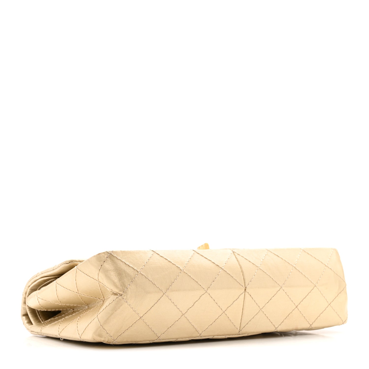 Chanel Metallic Aged Calfskin Quilted 2.55 Reissue 226 Flap Pale Gold 4 of 14