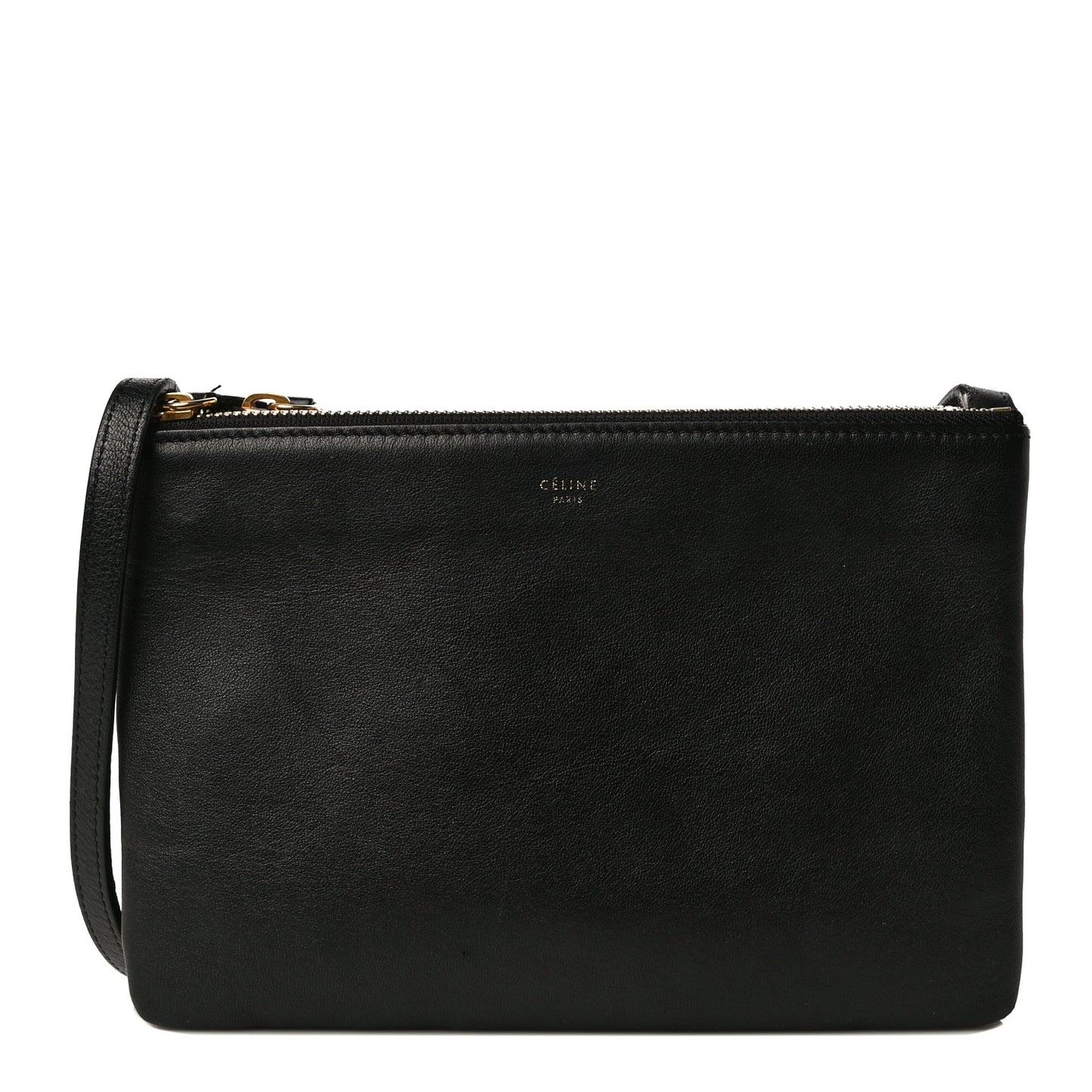 Lambskin Small Trio Crossbody Bag Black