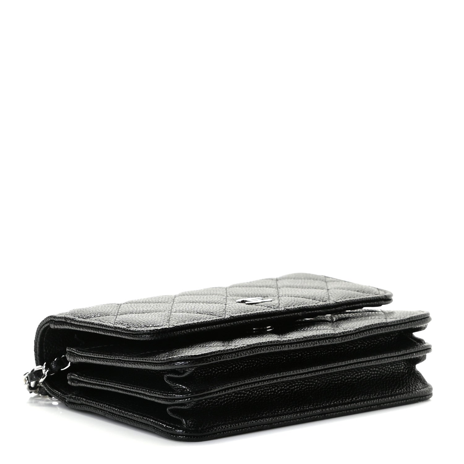 Chanel Caviar Quilted Mini Wallet On Chain WOC Black 7 of 9