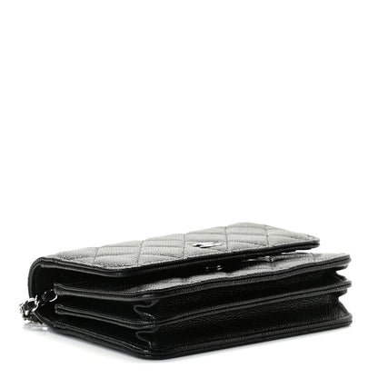 Chanel Caviar Quilted Mini Wallet On Chain WOC Black 7 of 9