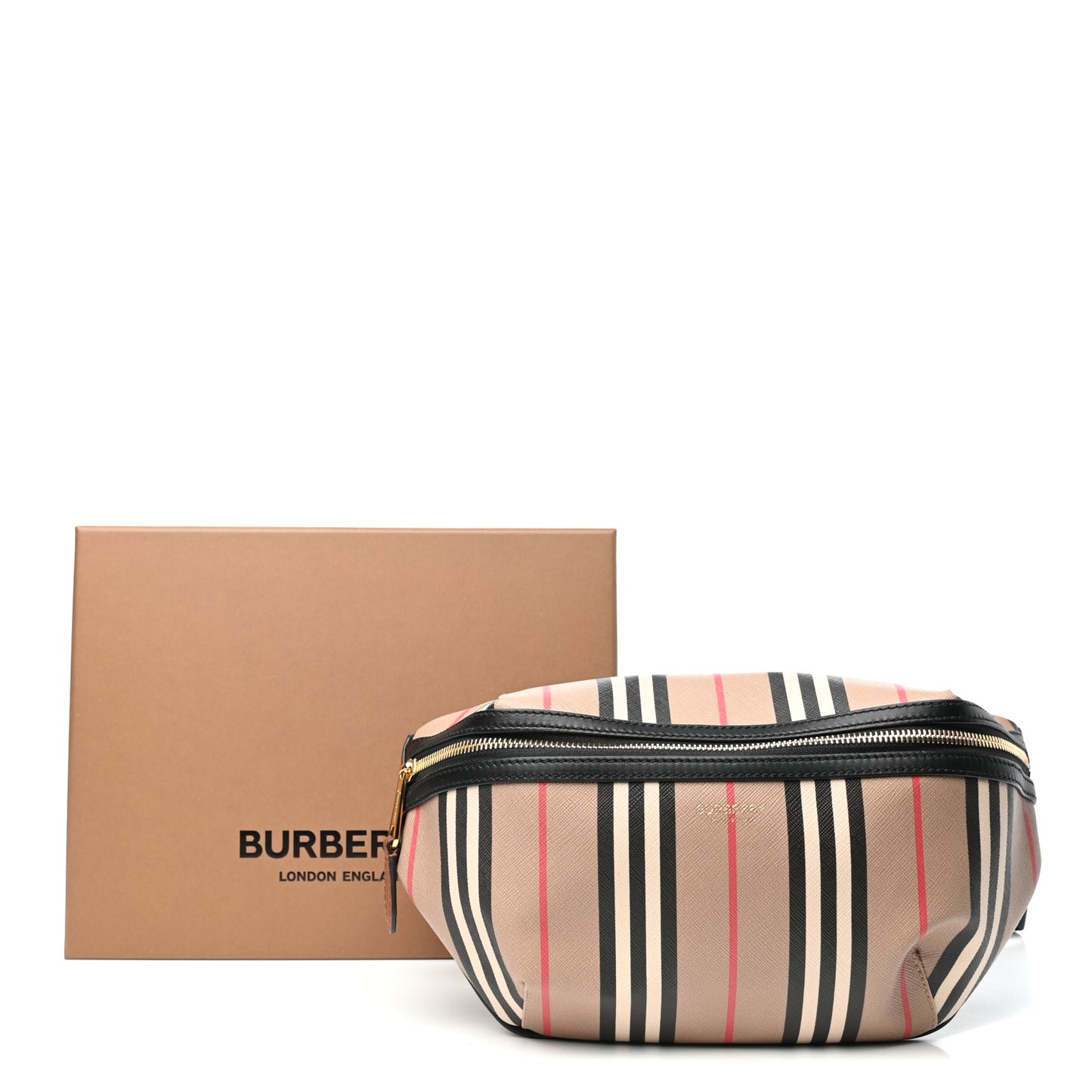 E-Canvas Icon Stripe Sonny Bum Bag Archive Beige