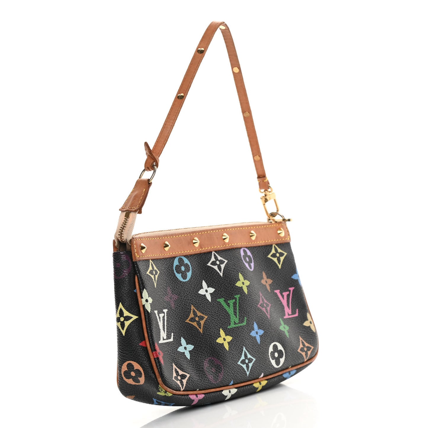 Monogram Multicolor Pochette Accessories Black
