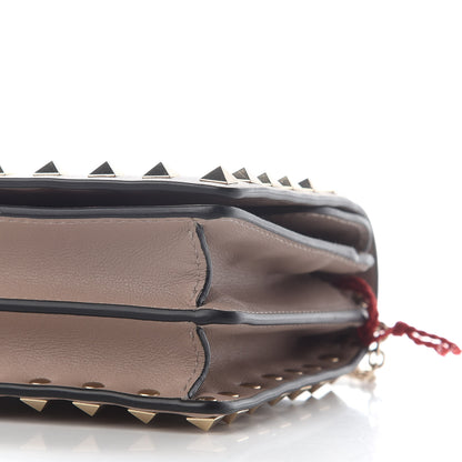 Valentino Garavani Vitello Rockstud Wallet on Chain Poudre 7 of 9