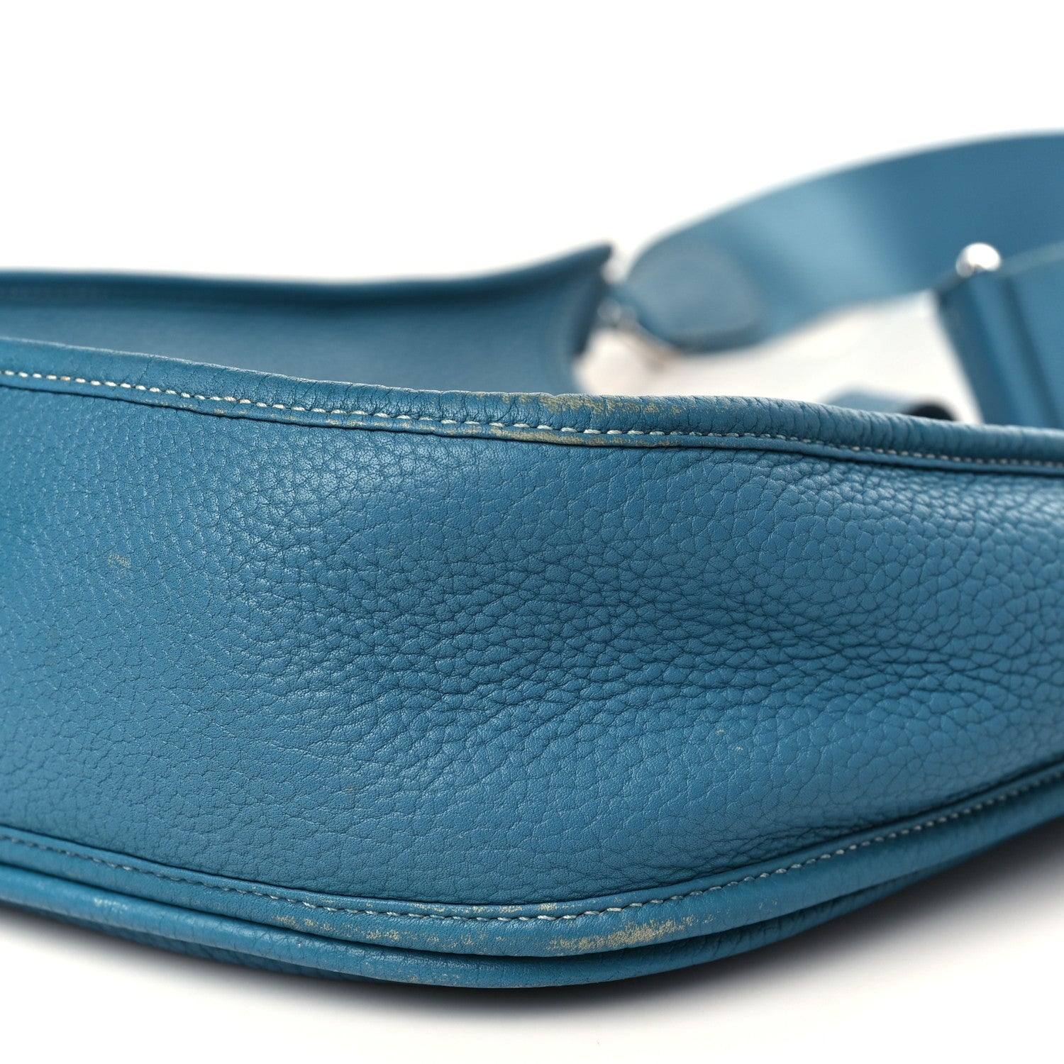 Hermes Taurillon Clemence Evelyne III GM Blue Jean 9 of 16