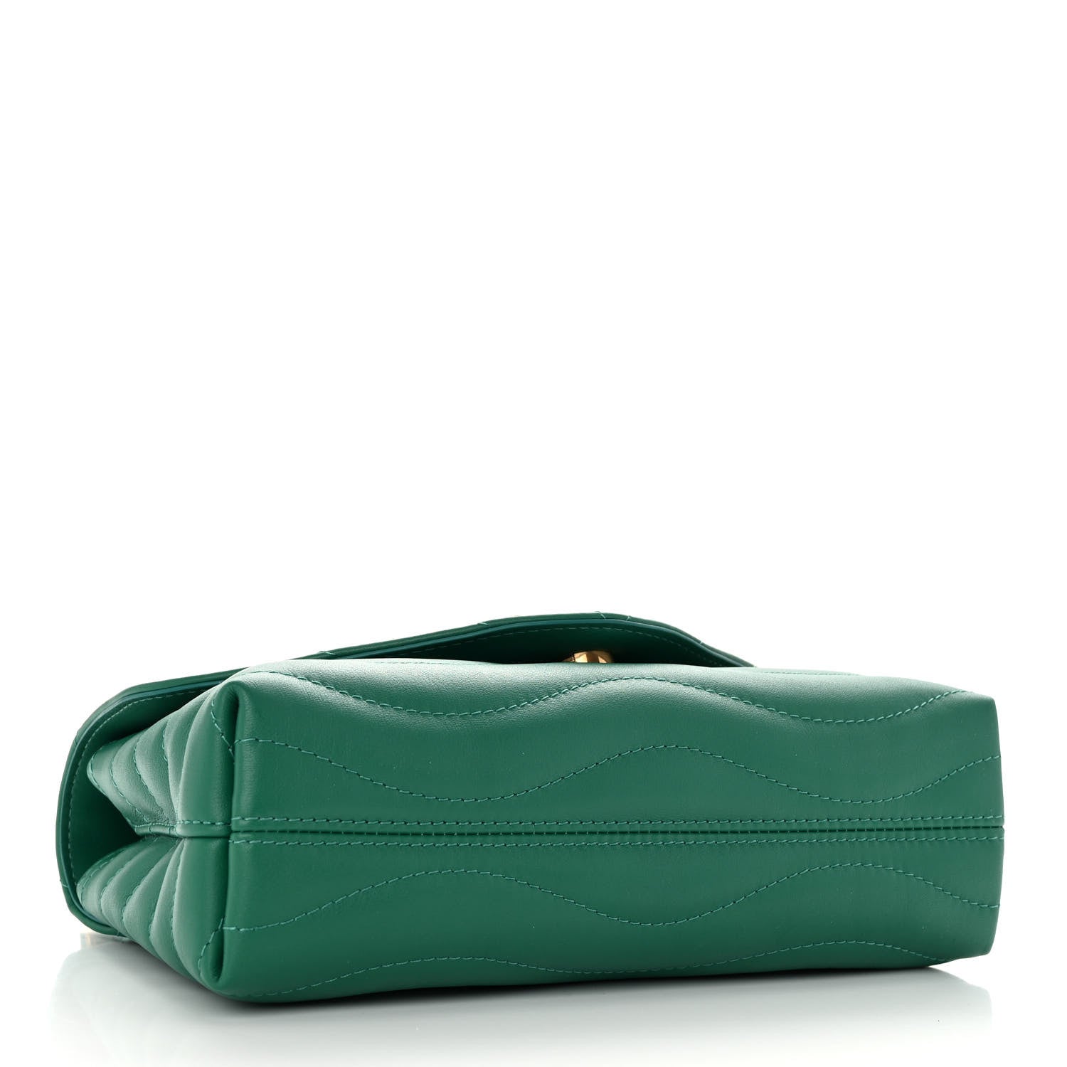 Louis Vuitton Calfskin New Wave Chain Bag MM NM Emerald 4 of 9