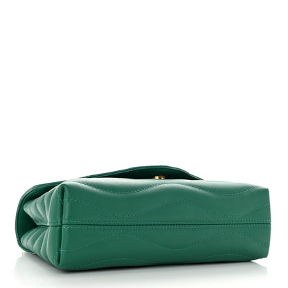 Louis Vuitton Calfskin New Wave Chain Bag MM NM Emerald 4 of 9