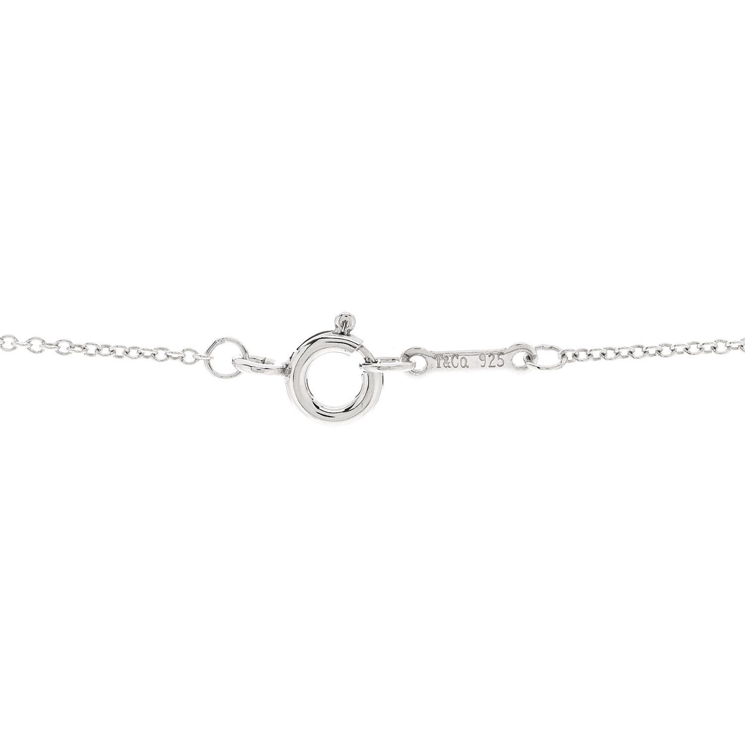 Tiffany Sterling Silver Small Paloma Picasso Loving Heart Pendant Necklace 5 of 6