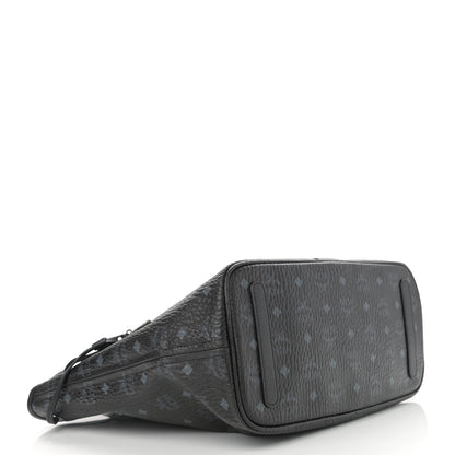 MCM Visetos Medium Liz Reversible Shopper Tote Black 7 of 16