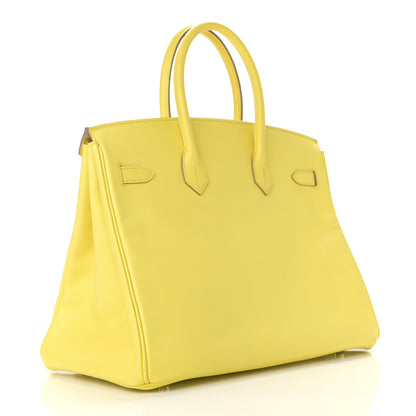 Hermes Epsom Birkin 35 Lime 3 of 12