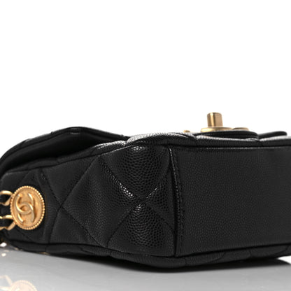 Chanel Caviar Quilted Mini Twist Your Buttons Flap Black 8 of 10