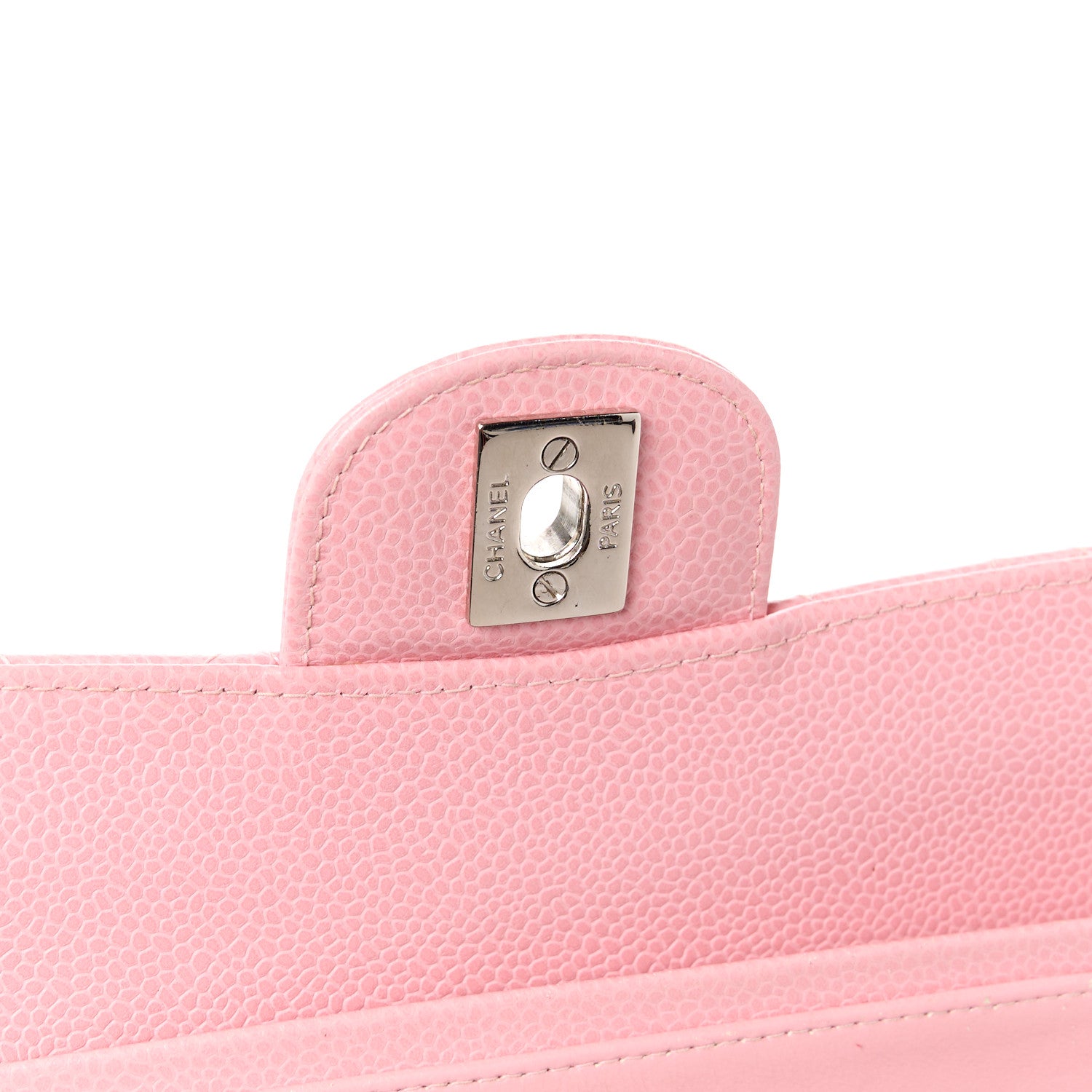 Chanel Caviar Quilted Medium Double Flap Light Pink 7 of 12