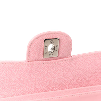 Chanel Caviar Quilted Medium Double Flap Light Pink 7 of 12