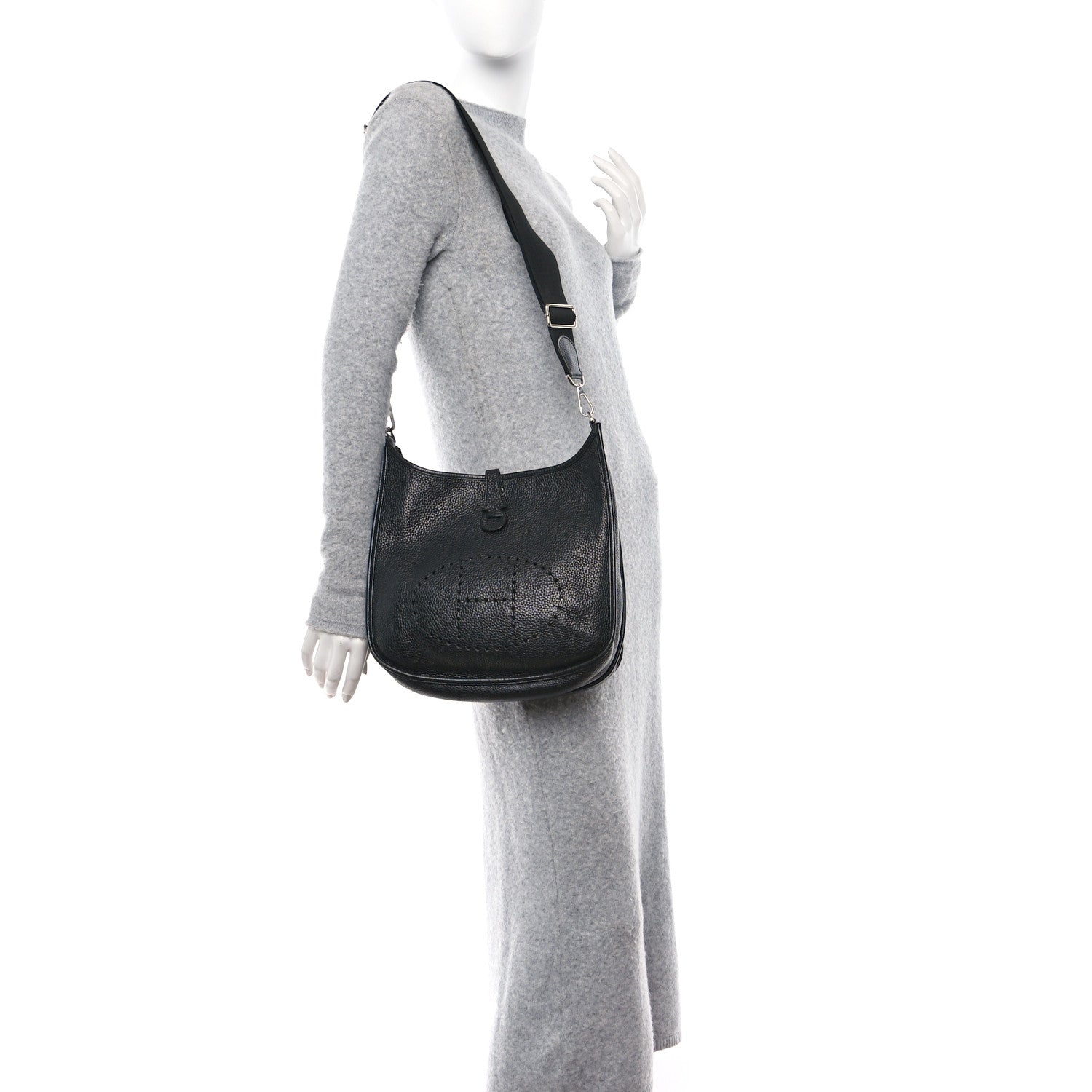 Hermes Taurillon Clemence Evelyne III PM Black 2 of 15