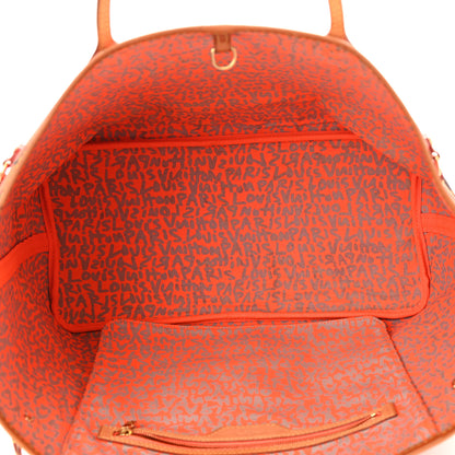 Louis Vuitton Monogram Graffiti Neverfull GM Orange 4 of 12