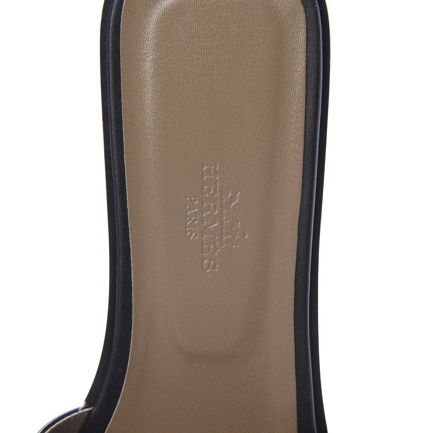Box Calfskin Oran Sandals 39.5 Black