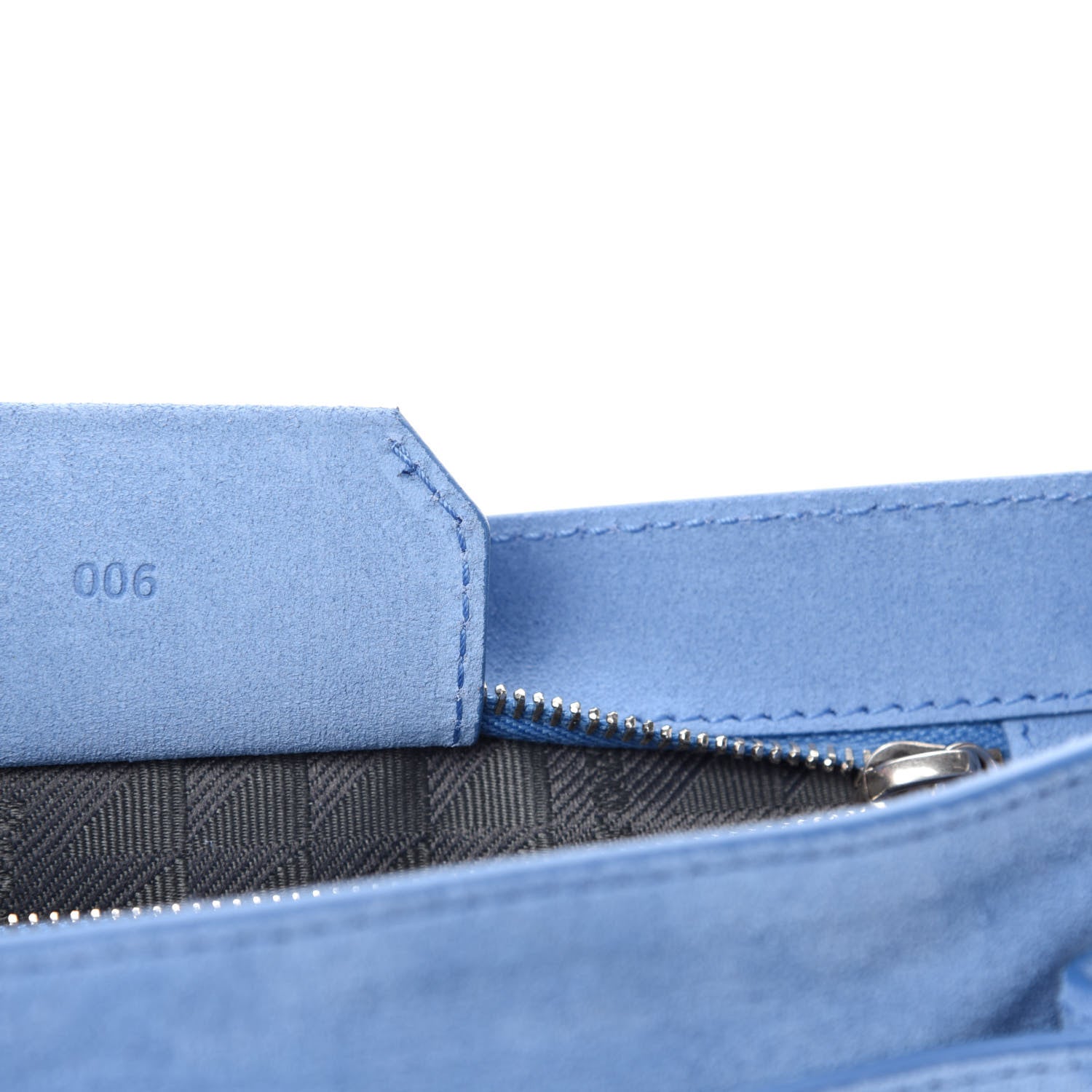 Proenza Schouler Suede Tiny PS1 Satchel Slate Blue 10 of 11