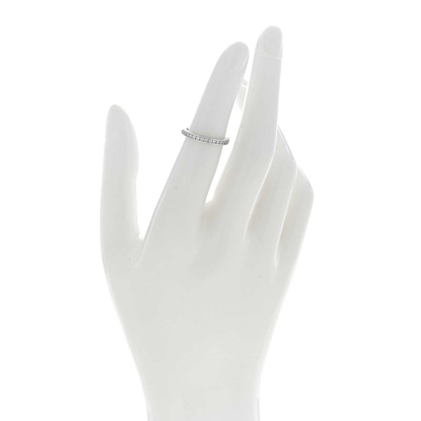 Platinum Diamond 2.5mm Half Circle Wedding Band Ring 47 4