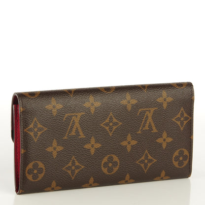 Louis Vuitton Monogram Emilie Wallet Red 3 of 8