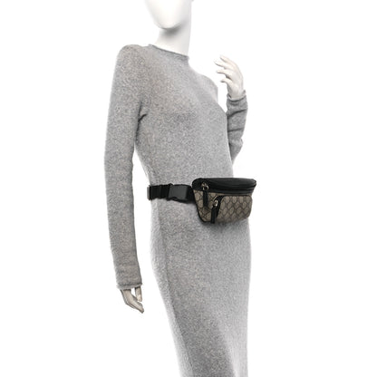 Gucci GG Supreme Monogram Belt Bag Black 2 of 10