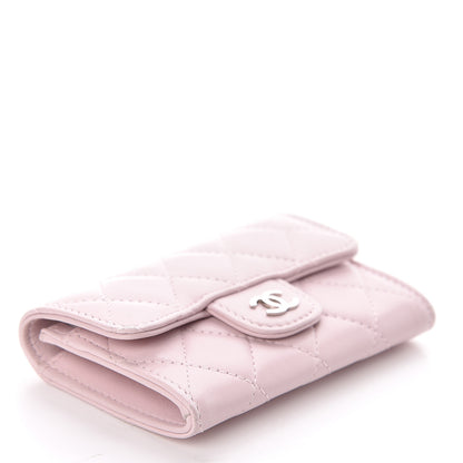 Chanel Lambskin Quilted Flap Card Holder Light Pink 4 of 9