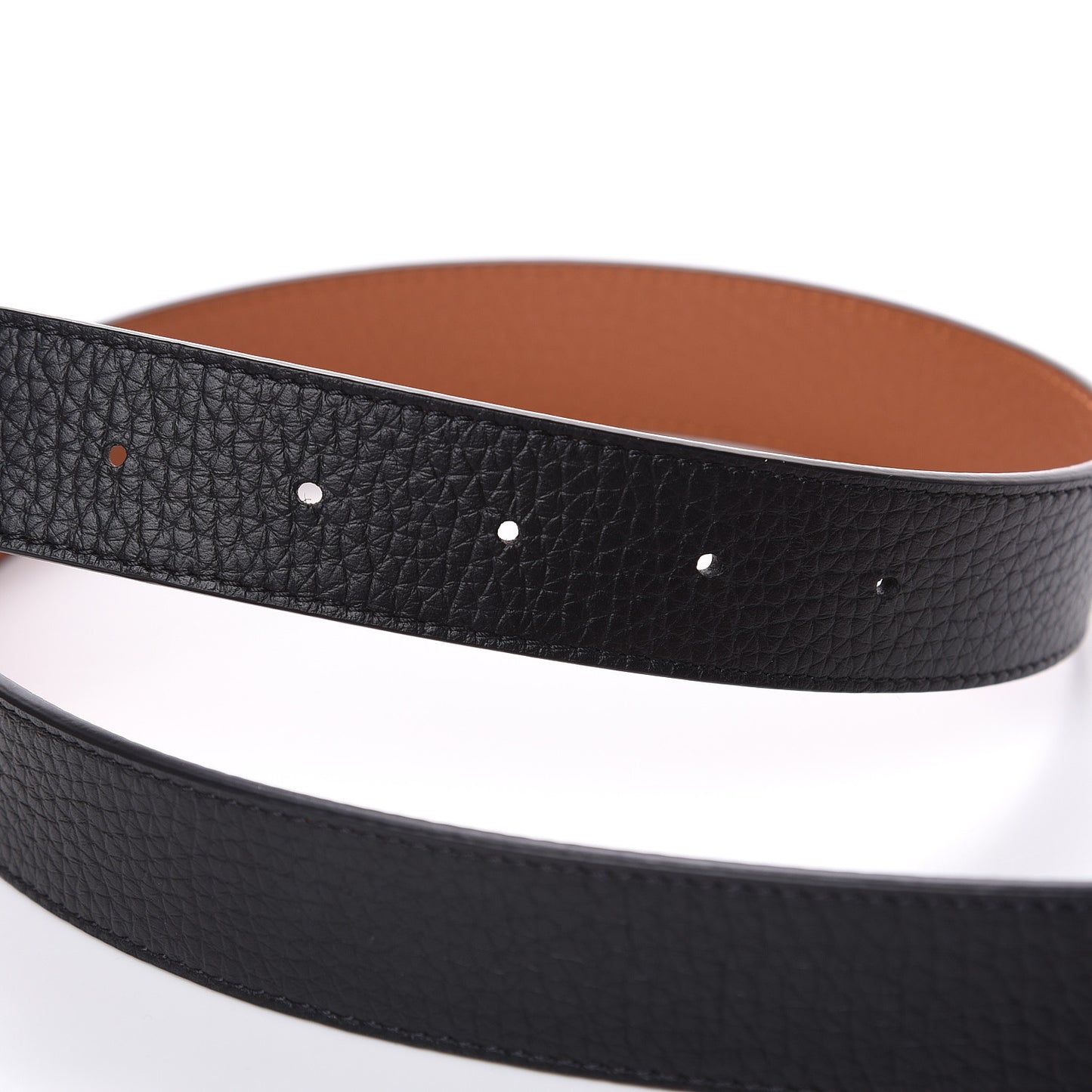 Taurillon Calfskin 30mm LV Initiales Reversible Belt 80 32 Black