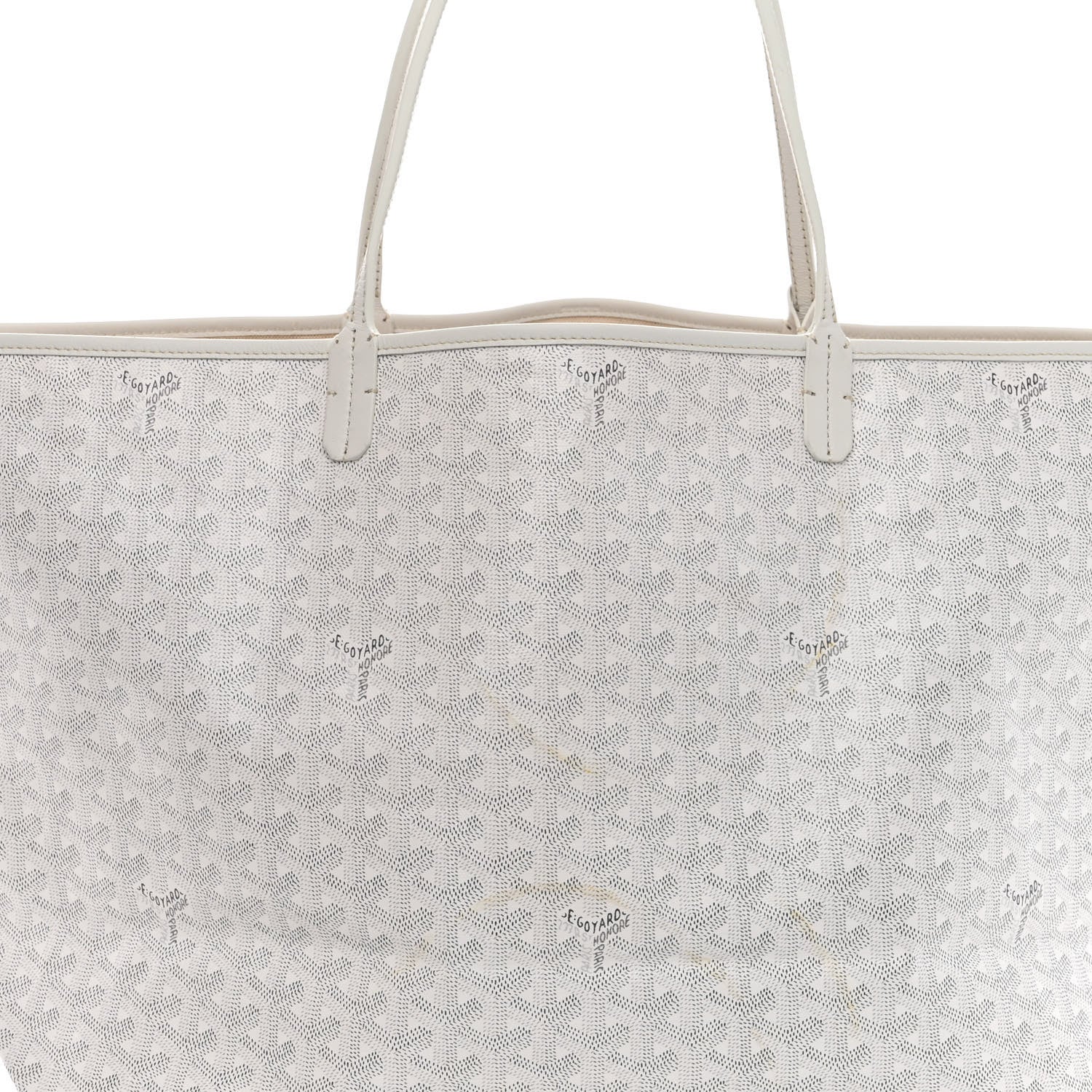Goyard Goyardine Saint Louis GM White 7 of 9