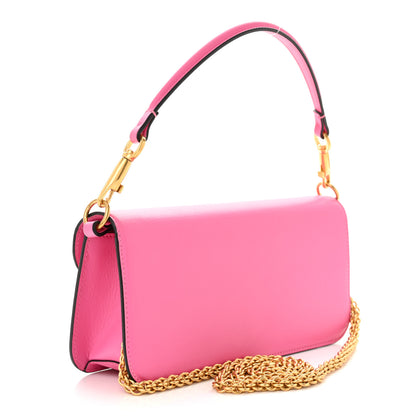 Valentino Garavani Calfskin Vlogo Loco Shoulder Bag Feminine Pink 3 of 10