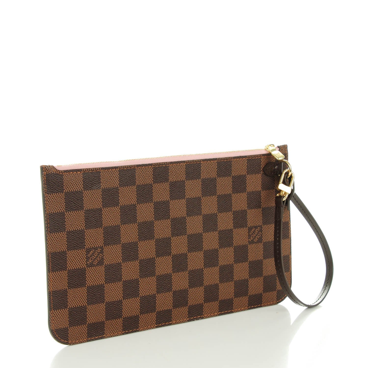 Louis Vuitton Damier Ebene Neverfull MM GM Pochette Rose Ballerine 3 of 7