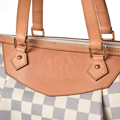 Louis Vuitton Damier Azur Siracusa GM 9 of 10