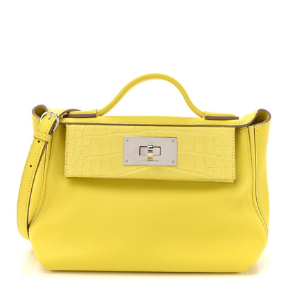 Hermes Evercolor Matte Alligator Touch 24/24 21 Lime Mimosa 1 of 10