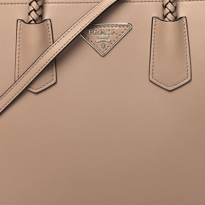 Prada City Calfskin Braided Medium Double Bag Cammeo 7 of 10