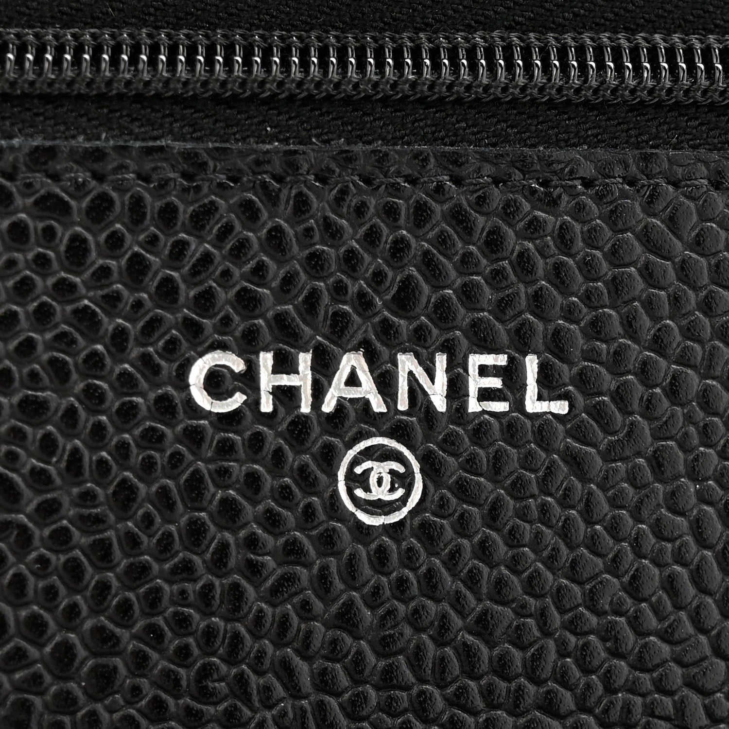 Chanel Caviar Quilted Wallet on Chain WOC Black 6 of 12