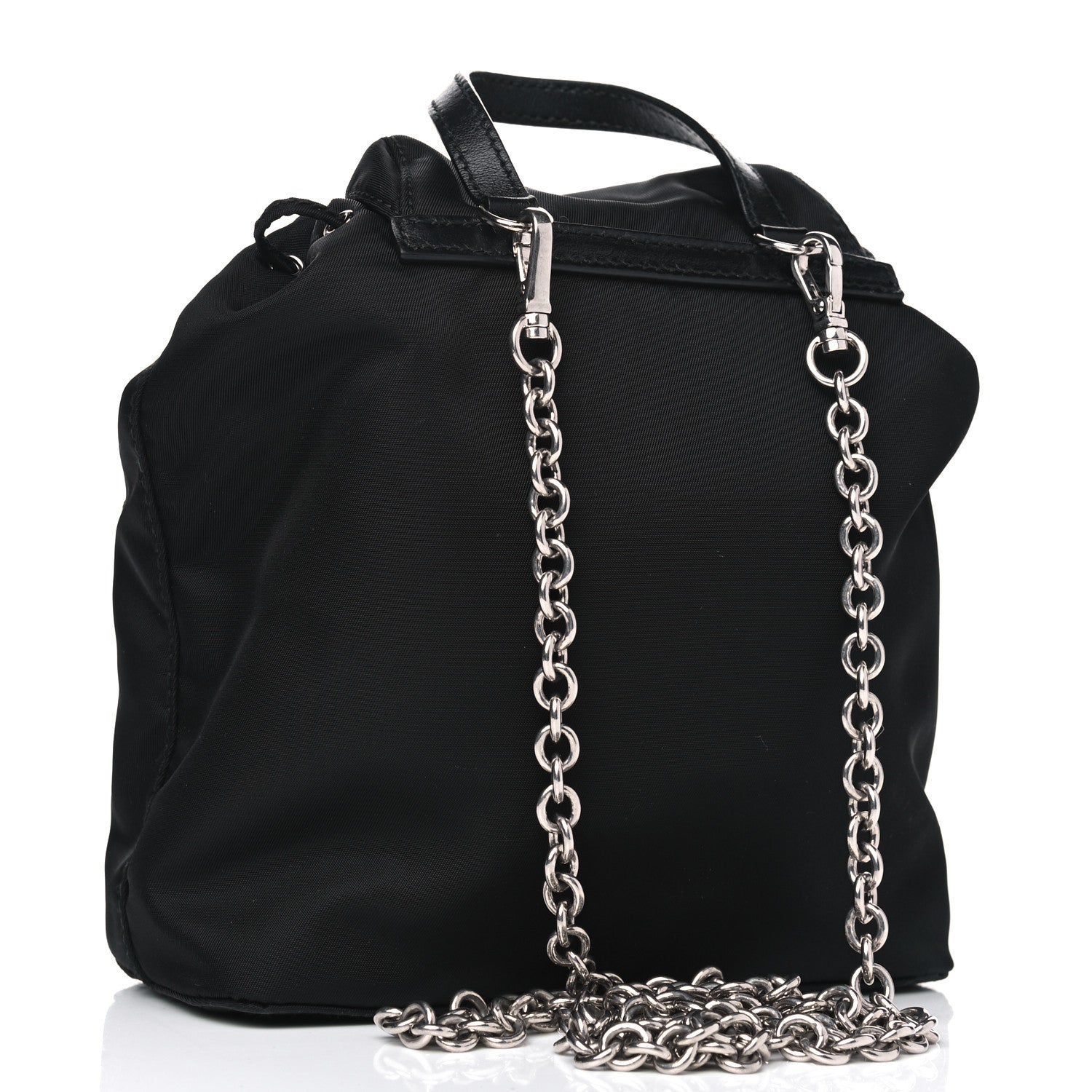 Prada Nylon Vela Mini Crossbody Backpack Black 2 of 8