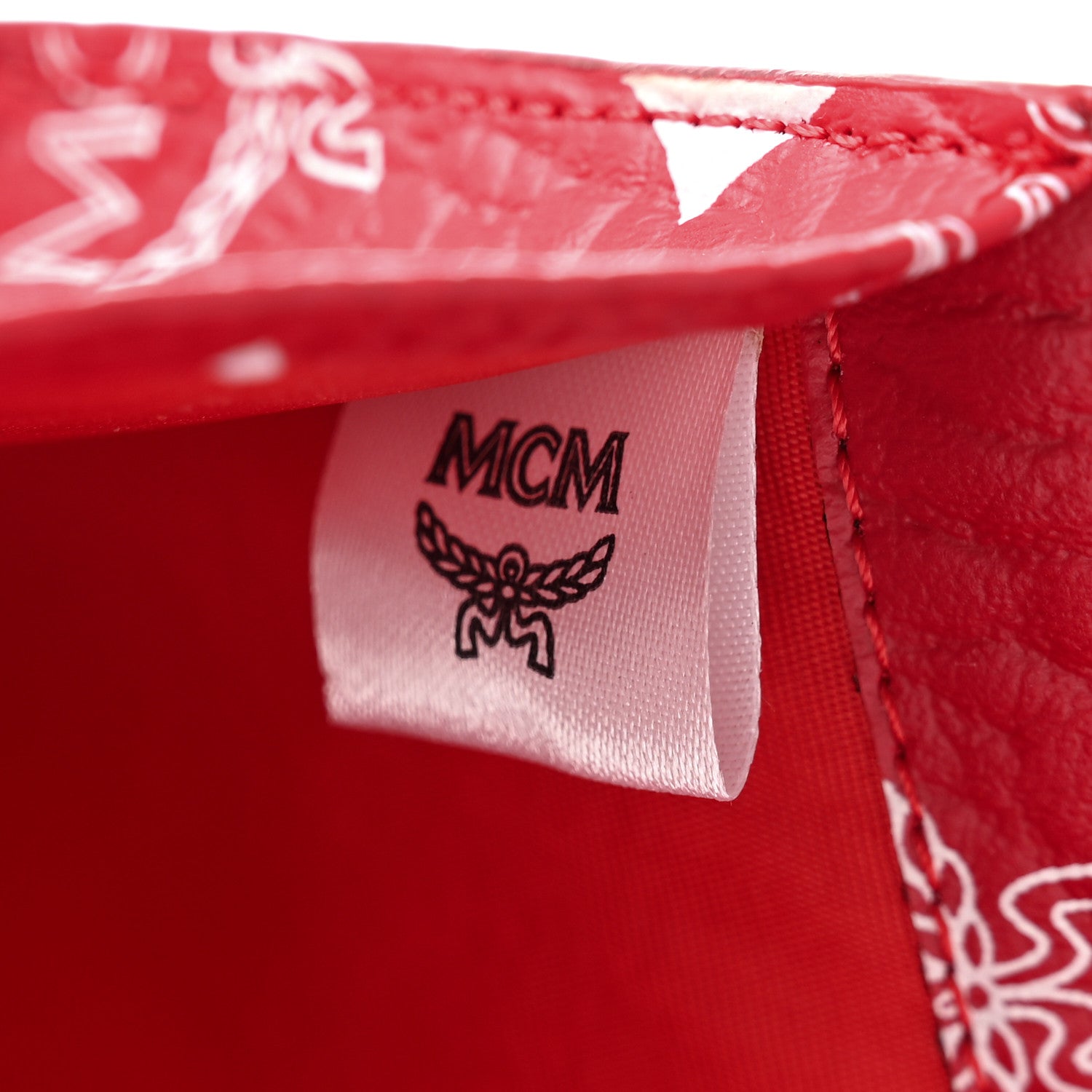 MCM Visetos Envelope Clutch Red 7 of 8