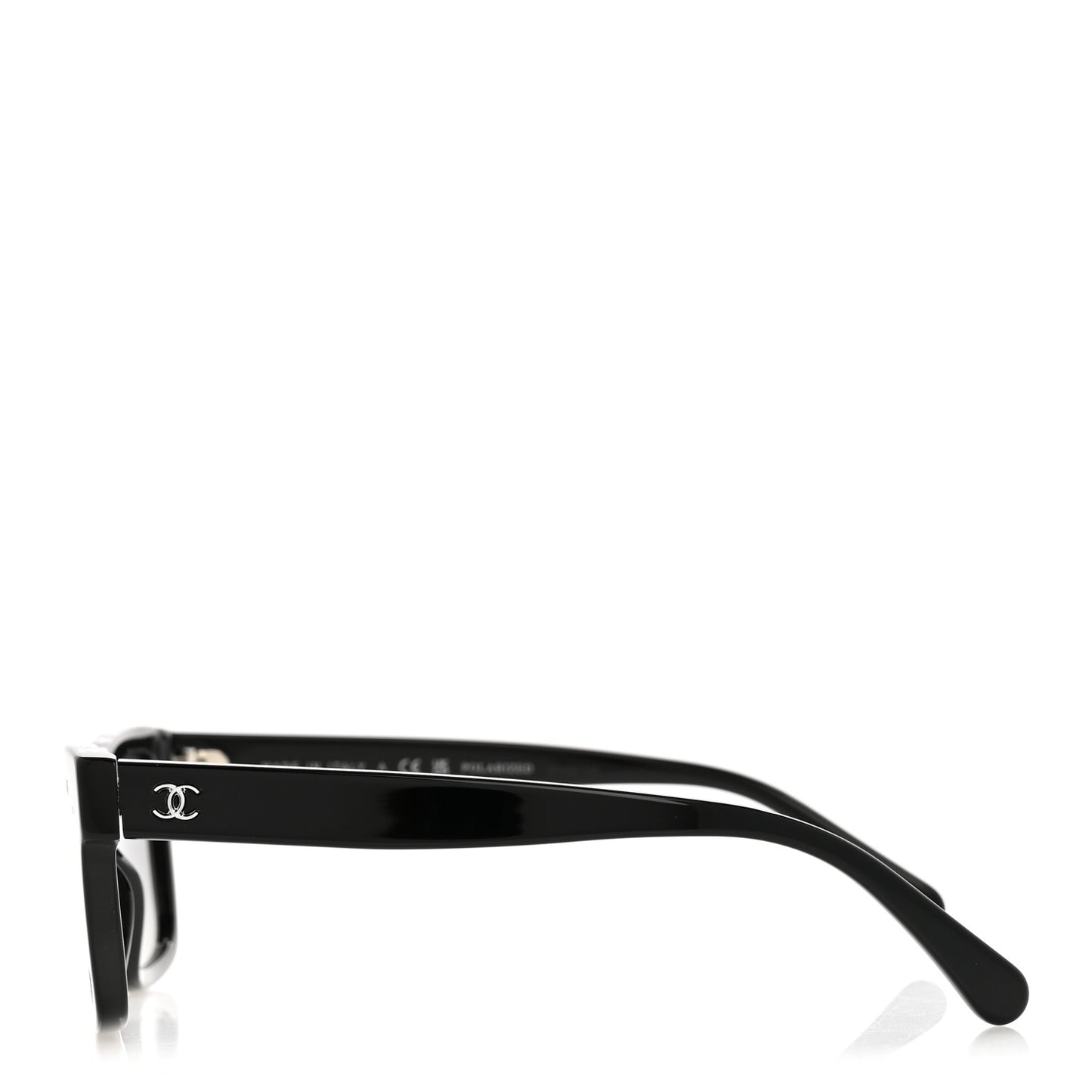 Acetate Polarized Square Sunglasses 5417 Black